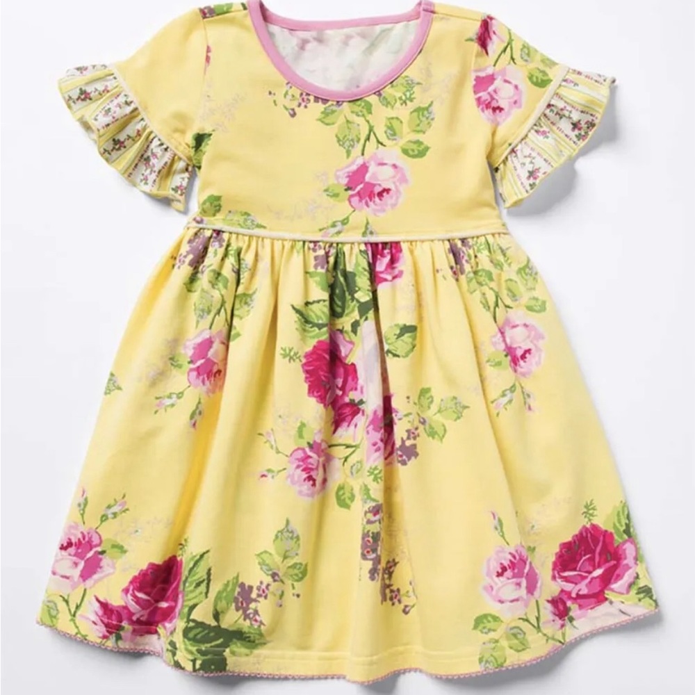 NWT Matilda Jane Enchanted Floral Print Dress Size 4 NEW With Tag